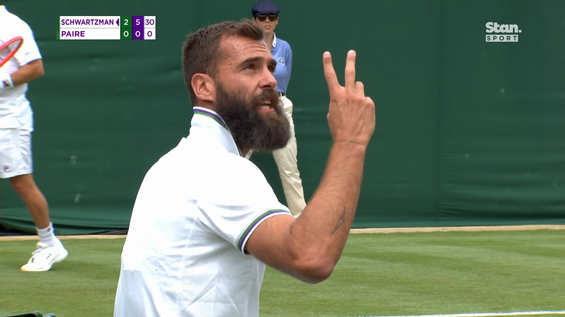 Benoit Paire warned for not trying at Wimbledon as fan calls out Frenchman