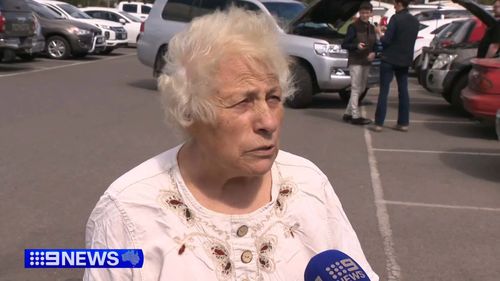 A family is grateful to be alive after they were forced to huddle together inside a shipping container as flames tore through their home.Isabel Bafunno, 81, said they tried to put out the fire when it reached their remote Caveat property in Victoria, but "it was hopeless".