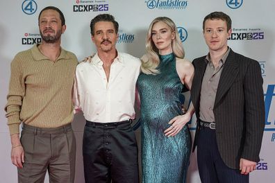  Ebon Moss-Bachrach, Pedro Pascal, Vanessa Kirby, and Joseph Quinn attend the CCXP Mexico 2025 at Expo CitiBanamex on May 31, 2025
