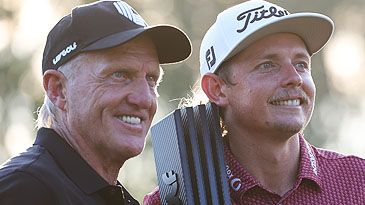 Greg Norman and Cam Smith at LIV Golf event (Getty)