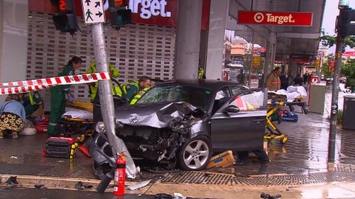 Five, including the driver, are currently in hospital. (9NEWS)