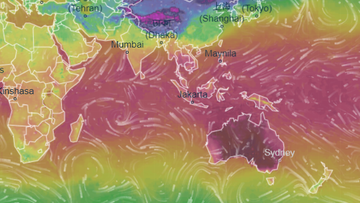 This heat map shows that Australia is the hottest place in the world right now.