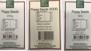 The national Food Standards Authority has issued a product recall for Royal Fields Poppy Seeds 250g, 500g and 5kg