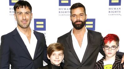Ricky Martin, Jwan Yosef, sons Valentino and Matteo, Human Rights Campaign National Dinner, event