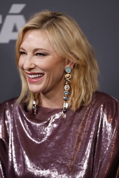 Cate Blanchett arrives at the Universal Pictures and Focus Features UK Premiere of "TÁR" at Picturehouse Central on January 11, 2023 in London 