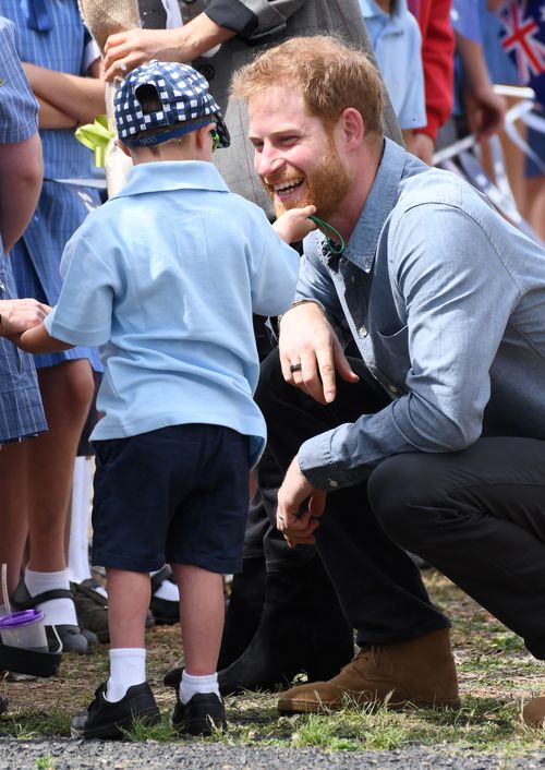 So he couldn't resist going back to Harry and giving his ginger whiskers one last tug.