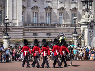The Changing of the Guards at Buckingham Palace