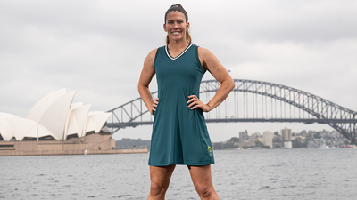 Rugby sevens star in Aussie delegation dress