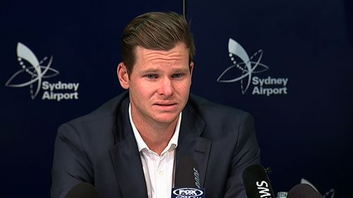 Australian captain Steve Smith has fronted the media in a tearful press conference.