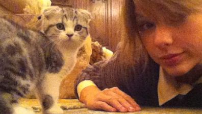 <i>People</i> don't get much cuter than Taylor Swift, so it stands to reason that her Scottish Fold kitten, Meredith, should be cute as hell, too.