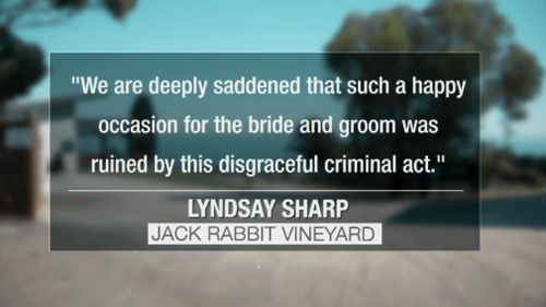 The wedding venue issued a statement, expressing deep sympathy to the couple affected. (9NEWS)