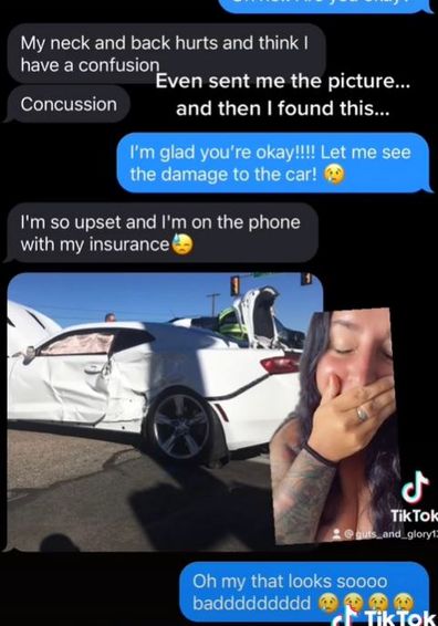 Date lies about car crash