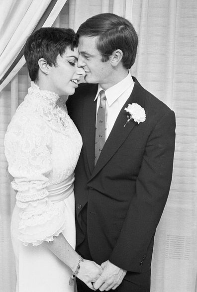 Liza Minnelli, 21 and Peter Allen, 23, were married in the apartment of a friend on March 3.