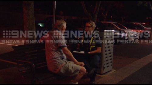 The thug has been arrested and is being questioned by police. (9NEWS)