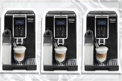 De'Longhi Dinamica Fully Automatic Coffee Machine with One Touch Technology and Coffee Recipe Customisation