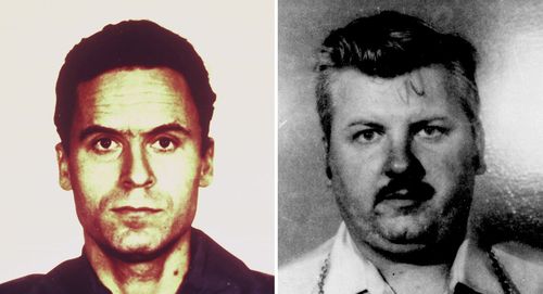 Two of America's worst serial killers, Ted Bundy and John Wayne Gacy, pictured in 1979 and 1978 respectively.
