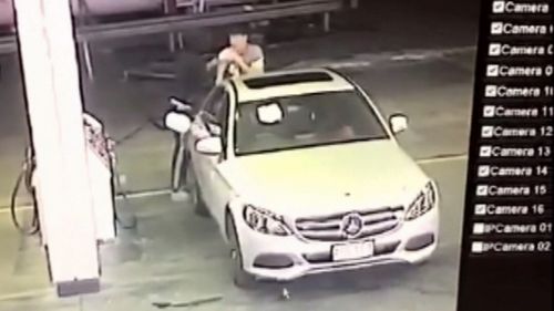 A Mercedes-Benz was carjacked from a Yeronga service station on Tuesday.