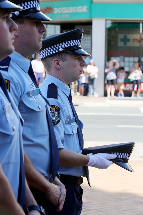 It was an emotional service for the young police officer.