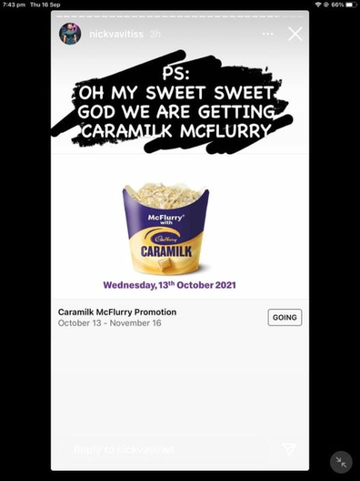 Leaked image of McDonald's Caramilk McFlurry