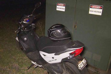 Two accused teen thieves had nowhere to hide after allegedly stealing a scooter equipped with a hidden tracking device.