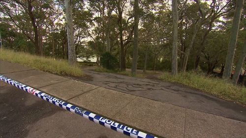 The area has been cornered off as police investigate. Picture: 9NEWS