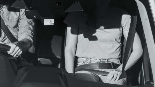 Holding your seatbelt away from your body is considered an offence.