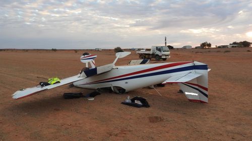 The plane flipped as it landed at William Creek airport.