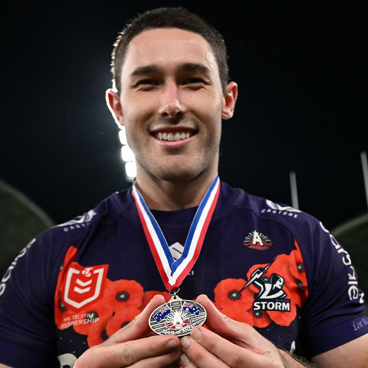 Vodafone Warriors in Anzac jersey for Storm clash