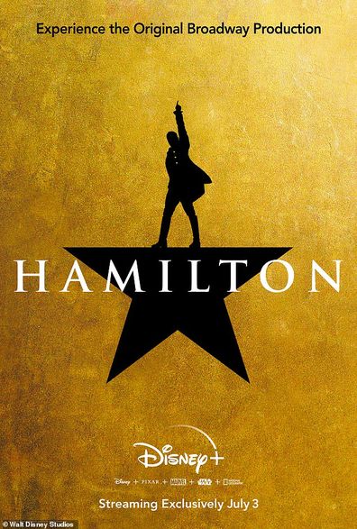 Lin-Manuel Miranda, Hamilton, play, Broadway, Disney Plus, poster