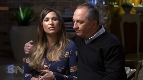 Mr Joyce and Ms Campion have a son together after they had an affair. (Channel Seven/AAP)