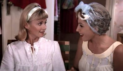 Olivia Newton-John and Didi Conn star in Grease.