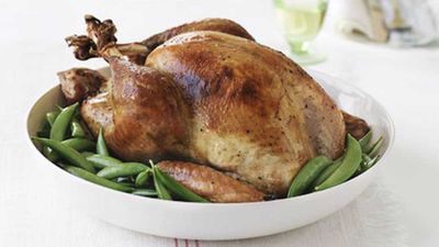 Roast brined turkey