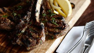 Recipe: <a href="http://kitchen.nine.com.au/2017/09/15/10/37/popolos-agnello-marinato" target="_top">Popolo's famous lamb chops</a>