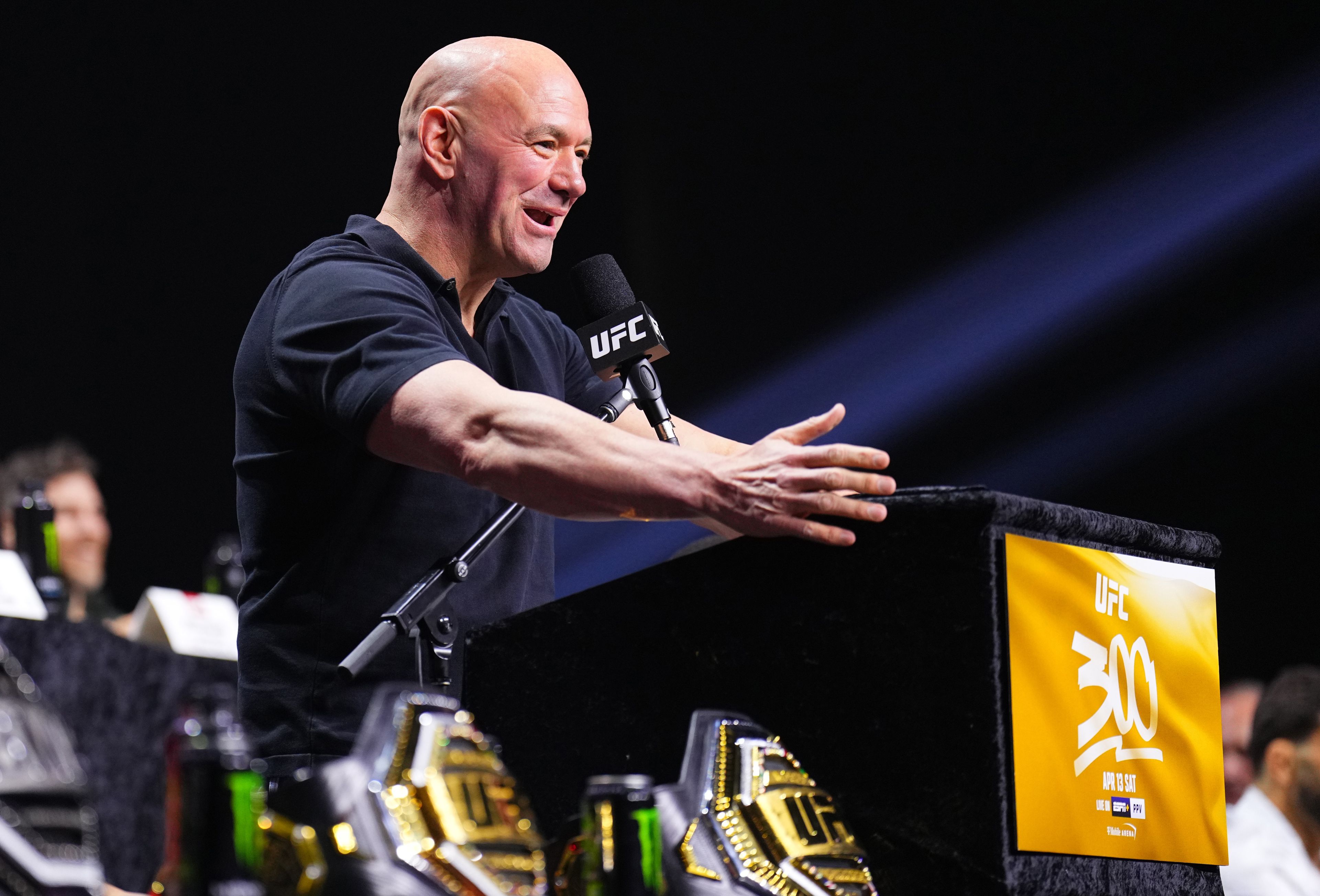 'It's going to be violent': Fighters go wild as Dana White announces $458,000 performance bonuses at UFC 300