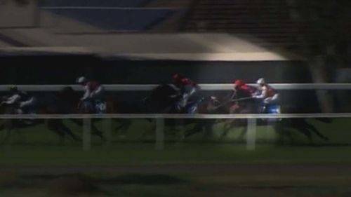 A female jockey has suffered critical injuries in a horror race fall in South Australia.