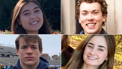 The four students killed in the shooting, Hana St. Juliana, Justin Shilling, Tate Myre and Madisyn Baldwin.