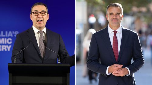 Premier Steven Marshall and Labor leader Peter Malinauskas to go head to head in SA election.