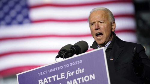 Joe Biden at a campaign event in Pittsburgh, Pennsylvania.