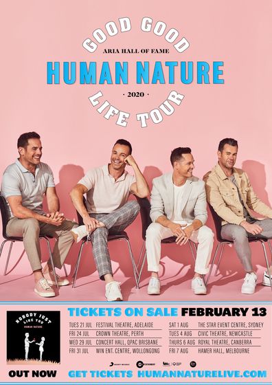 Human Nature, Australian Tour, 2020, dates, promo poster