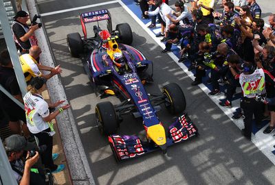 The victory was rejoiced by the Red Bull team.