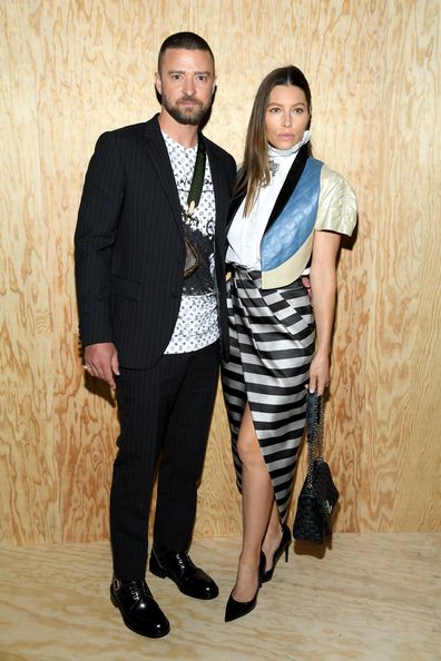 Justin Timberlake, Jessica Biel, Paris Fashion Week