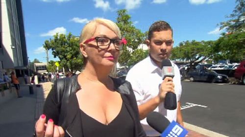 Angela Bisson outside Southport Magistrates Court today. (9NEWS)