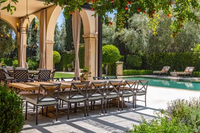 Pia and Patrick Whitesell holmby hills tuscan estate mapleton