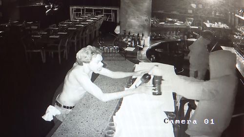 Thieves raided the restaurant four times in little more than a week. Picture: 9NEWS