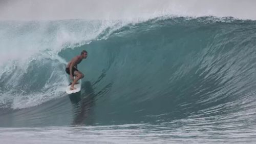 Abe McGrath believes he was atacked by a great white shark.