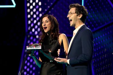 Veronica & Lewis present the ARIA Award for Best Independent Release during the 33rd Annual ARIA Awards 2019 at The Star on November 27, 2019 in Sydney, Australia