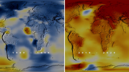 Earth's global average surface temperature in 2020 tied with 2016 as the warmest year on record, according to an analysis by NASA.