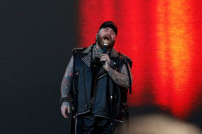 Teddy Swims headlines the Super Bowl LX Tailgate Concert presented by NetApp prior to the start of the Seattle Seahawks versus the New England Patriots Super Bowl LX game on February 8, 2026, at Levi's Stadium in Santa Clara, CA.