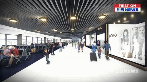 The complete revamp of the domestic terminal is planned for later this year. (9NEWS)