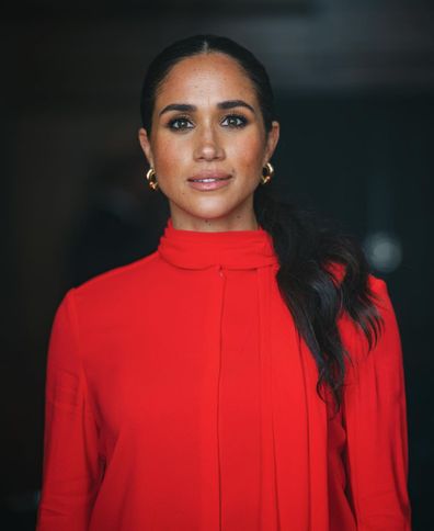 Meghan Markle Duchess of Sussex photographed by Misan Harriman before heading on stage at the One Young World even in Manchester 2022